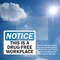 Signmission OSHA Notice Decal - Drug-Free, 5 in W x Rectangle, Vinyl Decal OS-2PACK-NS-D-35-L-19535 - alternate 5